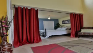 How to Make a Chic Room Divider with Curtains